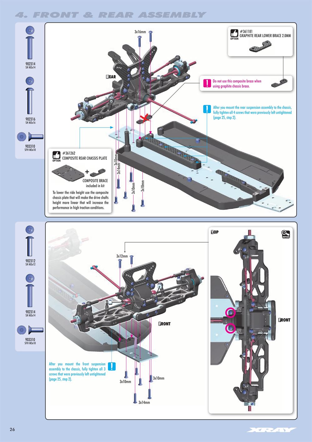 Xray - XB4 2019 (XB4'19) - 4WD - Manual - Page 26