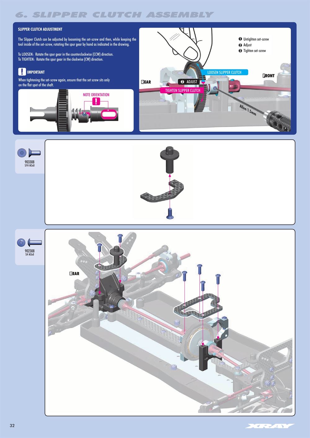 Xray - XB4 2019 (XB4'19) - 4WD - Manual - Page 32
