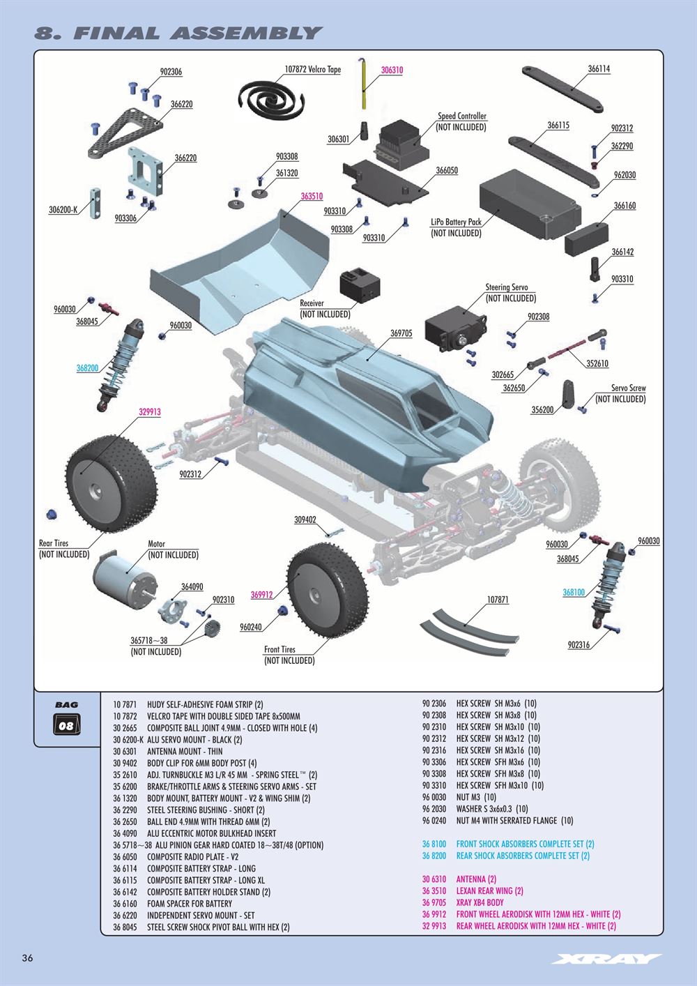 Xray - XB4 2019 (XB4'19) - 4WD - Manual - Page 36