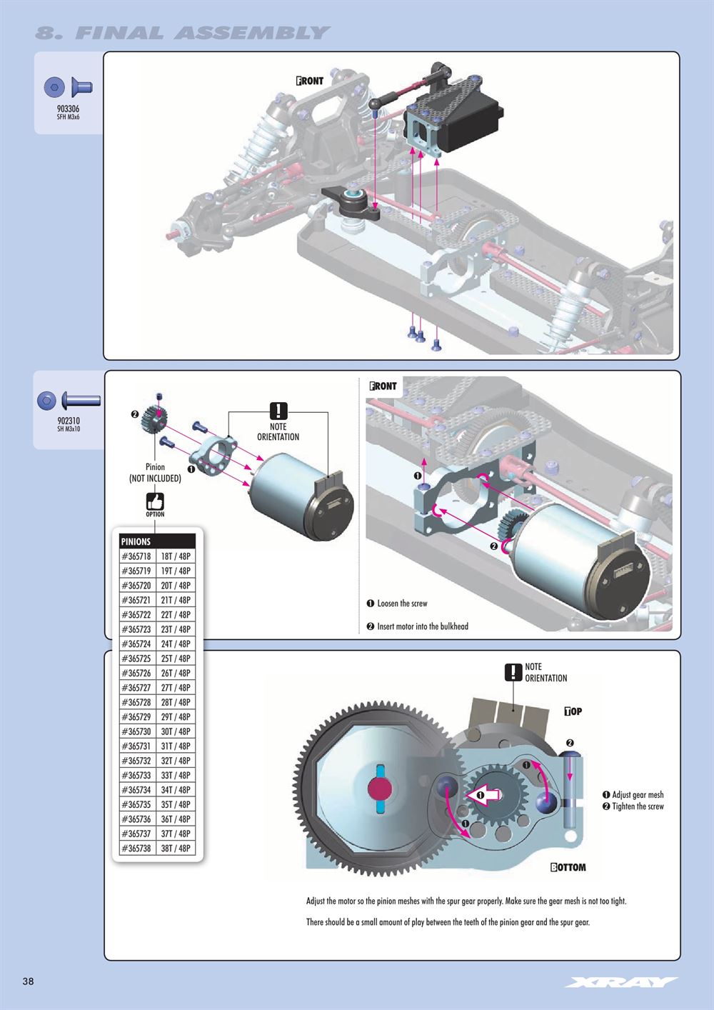 Xray - XB4 2019 (XB4'19) - 4WD - Manual - Page 38