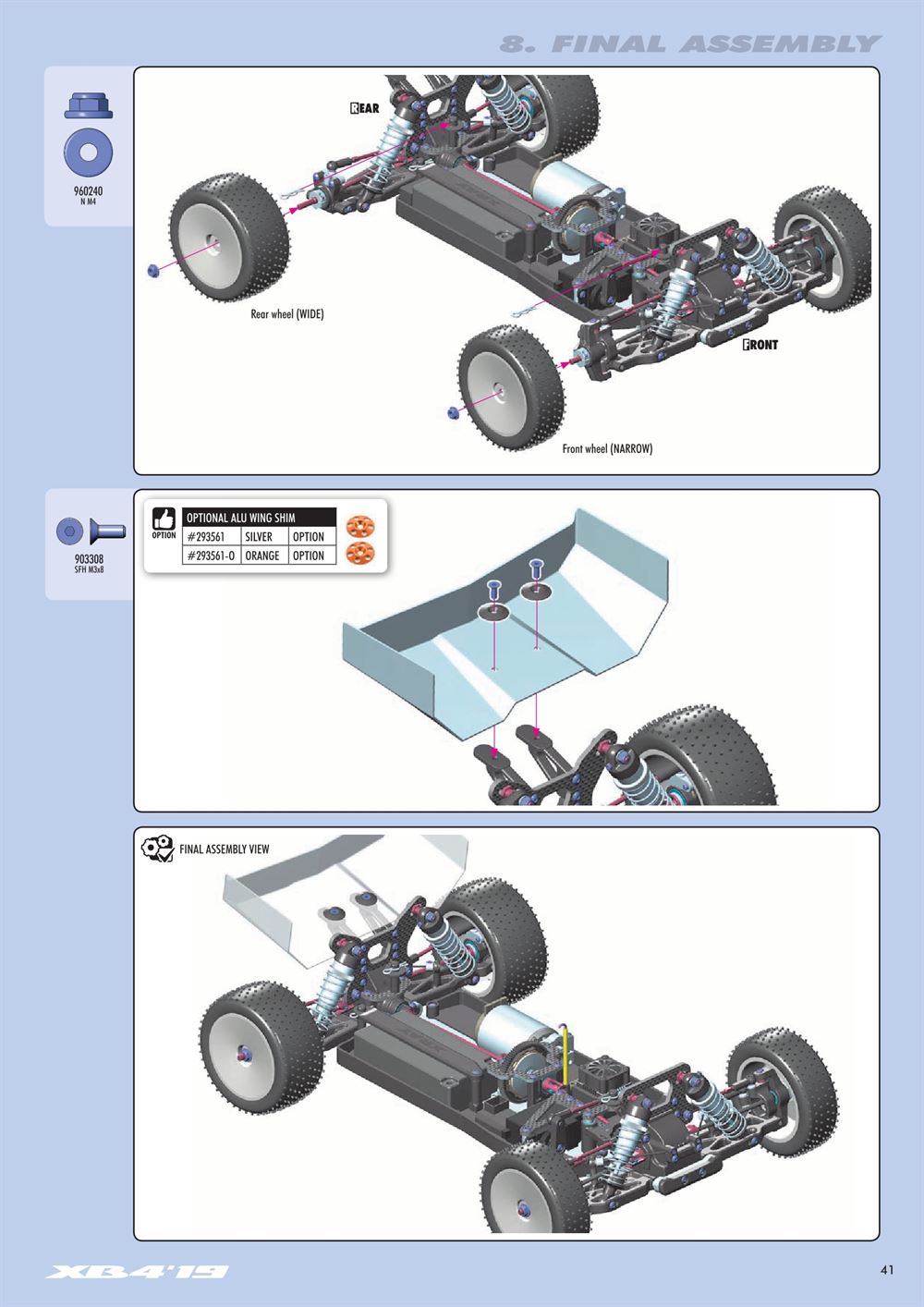 Xray - XB4 2019 (XB4'19) - 4WD - Manual - Page 41