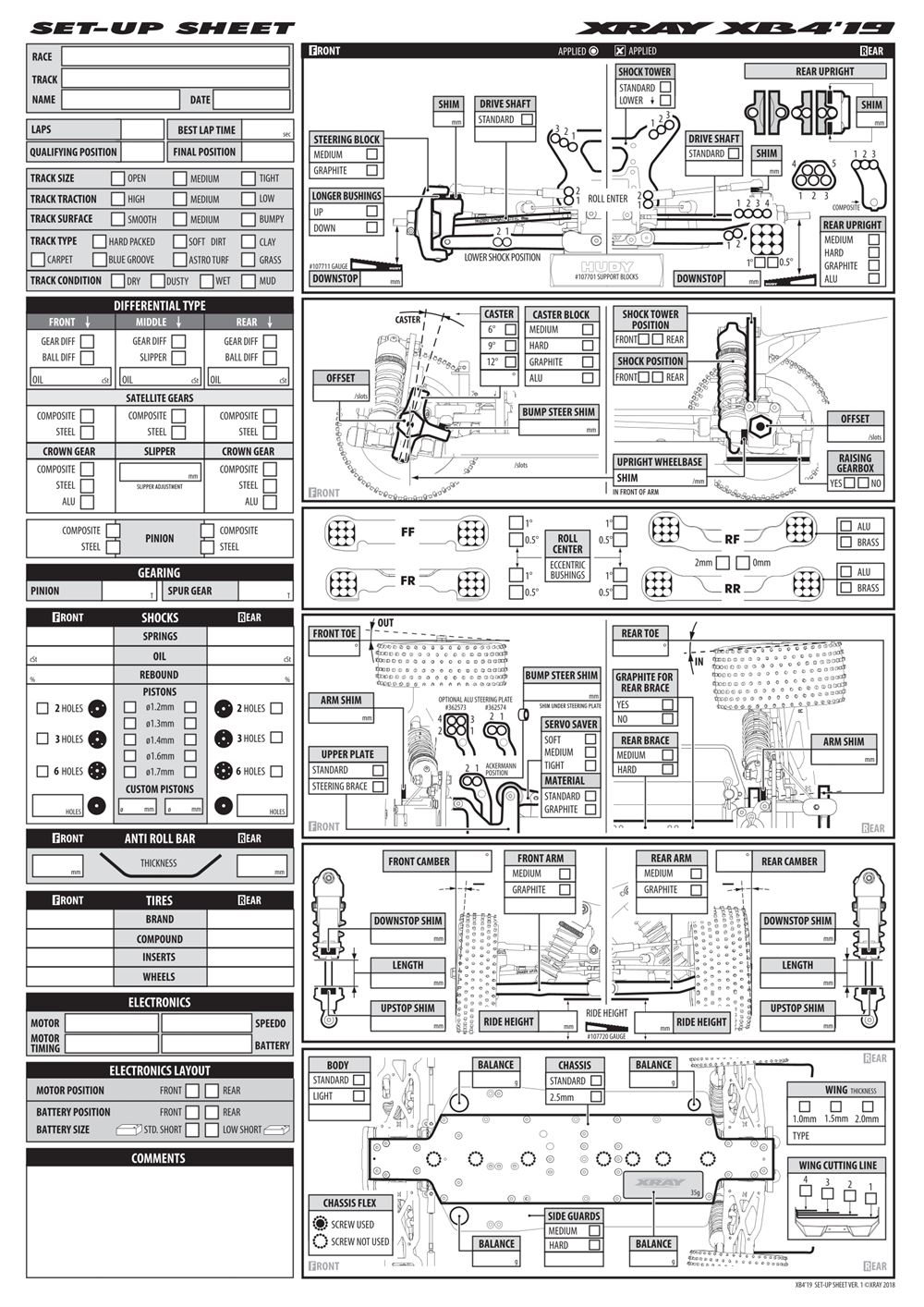 Xray - XB4 2019 (XB4'19) - 4WD - Manual - Page 43