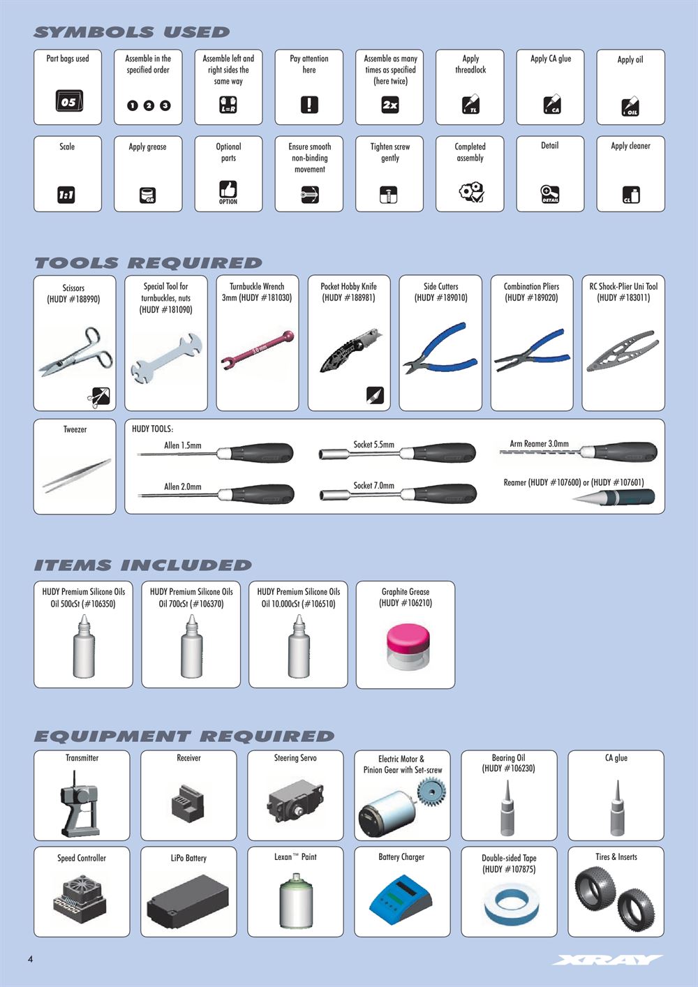 Xray - XB4 2020 (XB4'20) - 4WD - Manual - Page 4