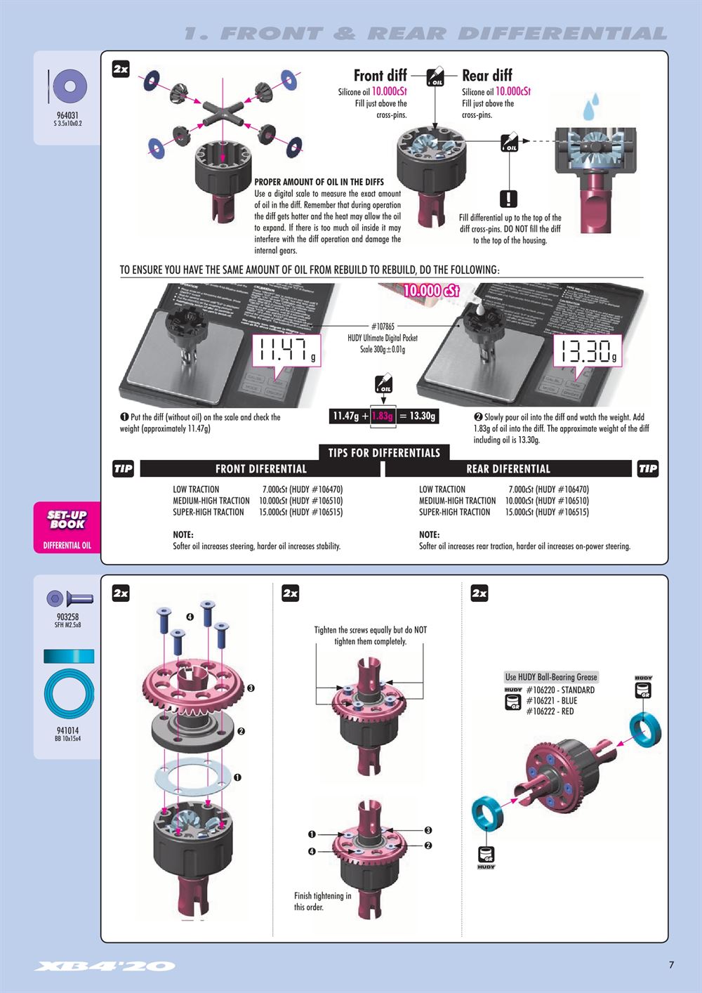 Xray - XB4 2020 (XB4'20) - 4WD - Manual - Page 7