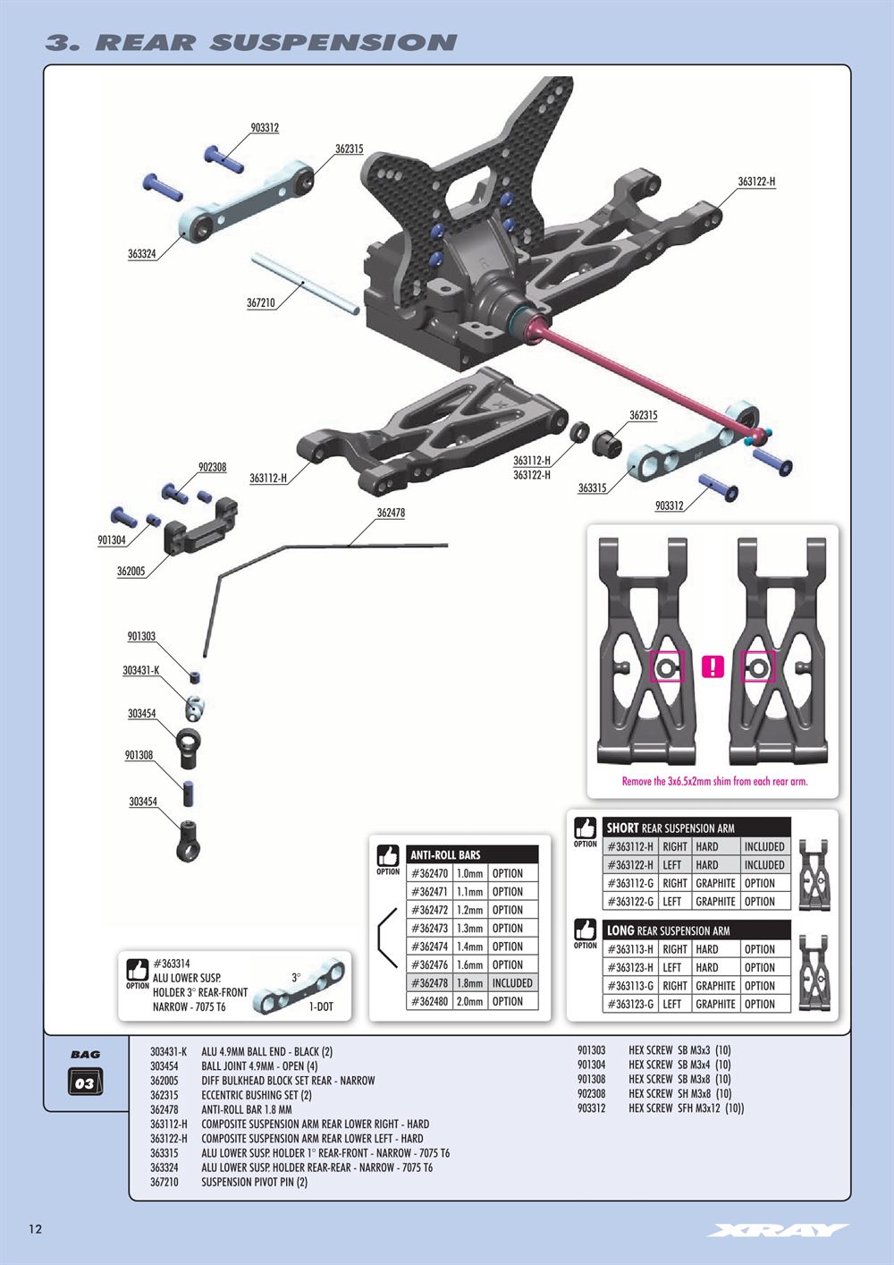 Xray - XB4 2020 (XB4'20) - 4WD - Manual - Page 12