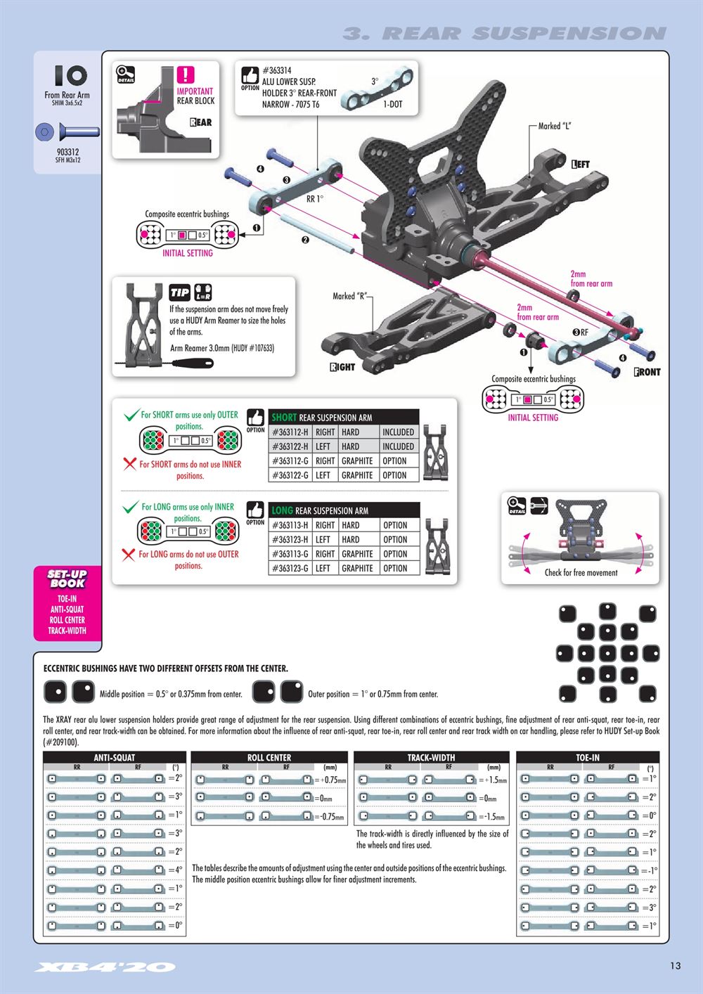 Xray - XB4 2020 (XB4'20) - 4WD - Manual - Page 13