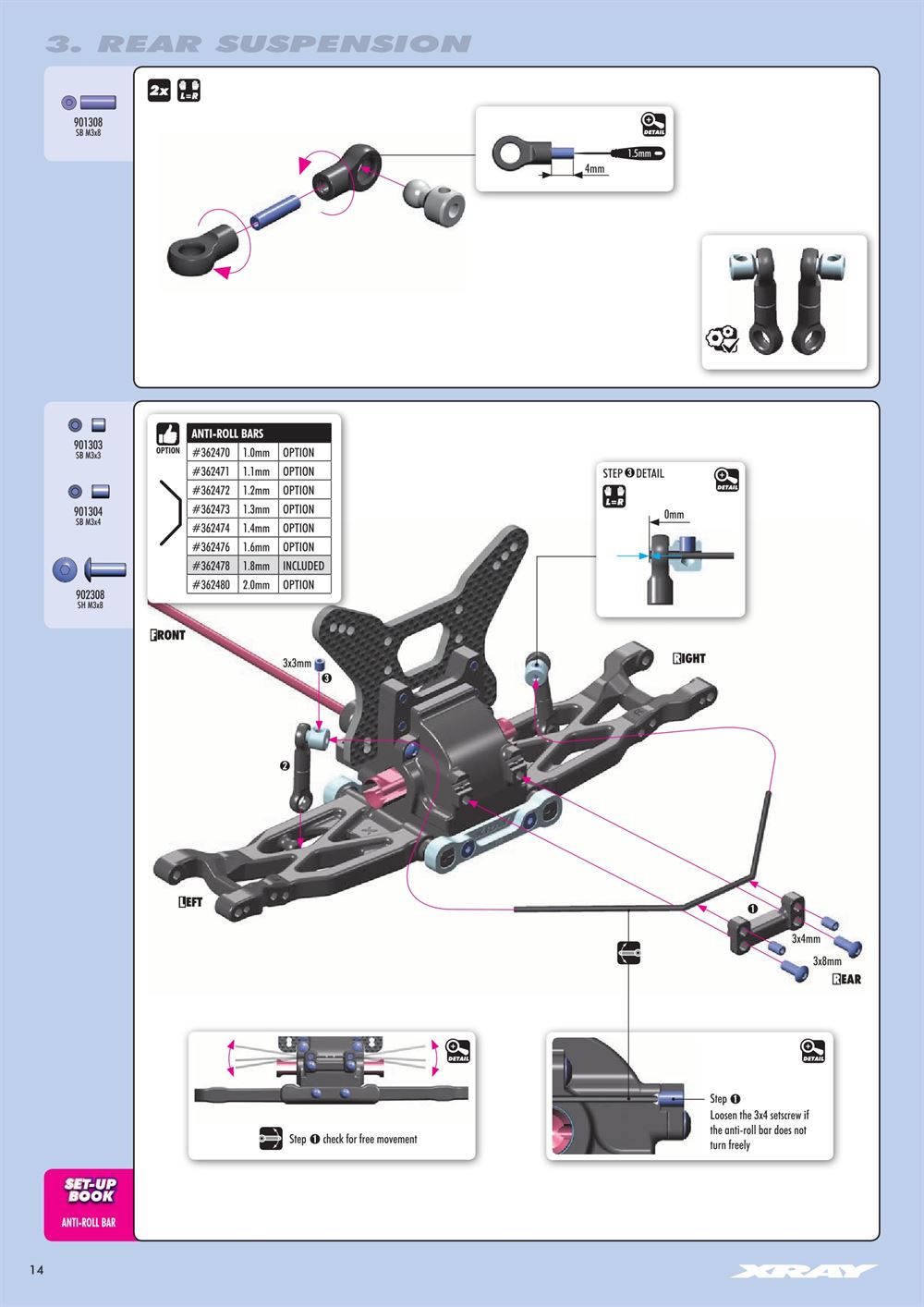 Xray - XB4 2020 (XB4'20) - 4WD - Manual - Page 14
