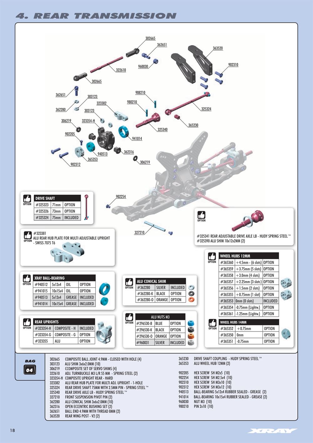 Xray - XB4 2020 (XB4'20) - 4WD - Manual - Page 18