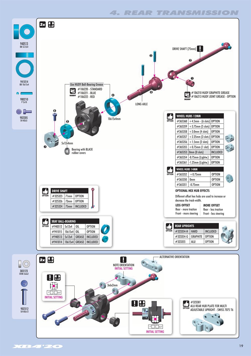 Xray - XB4 2020 (XB4'20) - 4WD - Manual - Page 19