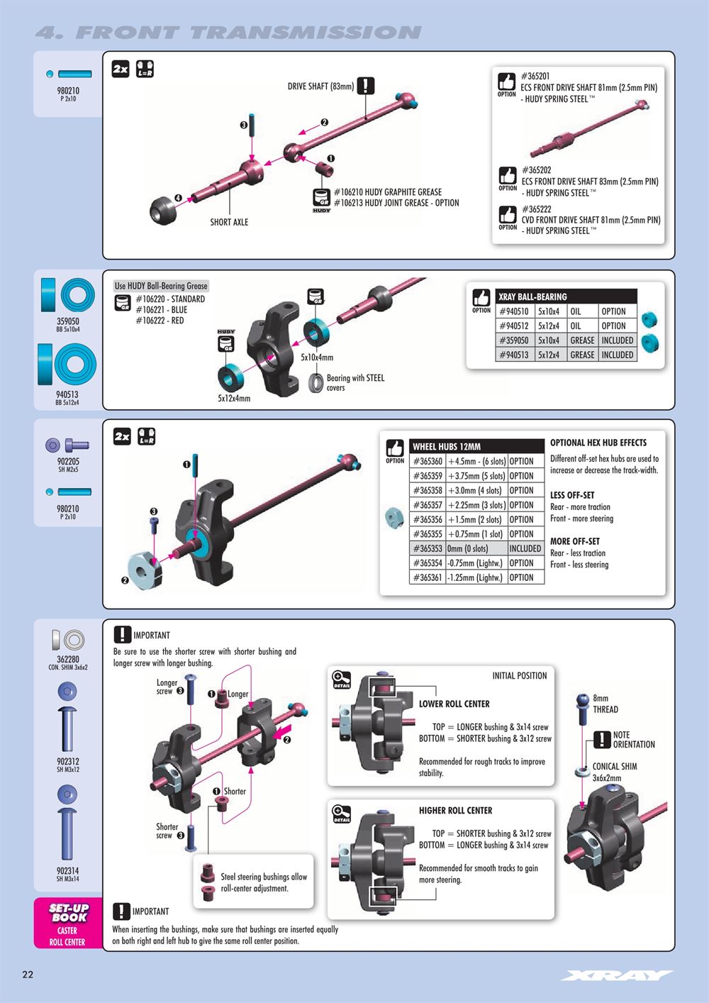 Xray - XB4 2020 (XB4'20) - 4WD - Manual - Page 22