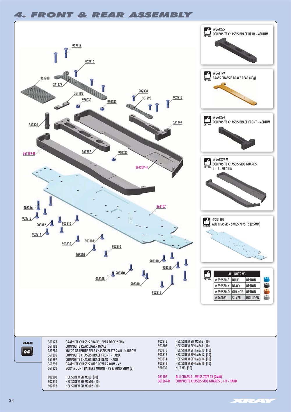 Xray - XB4 2020 (XB4'20) - 4WD - Manual - Page 24