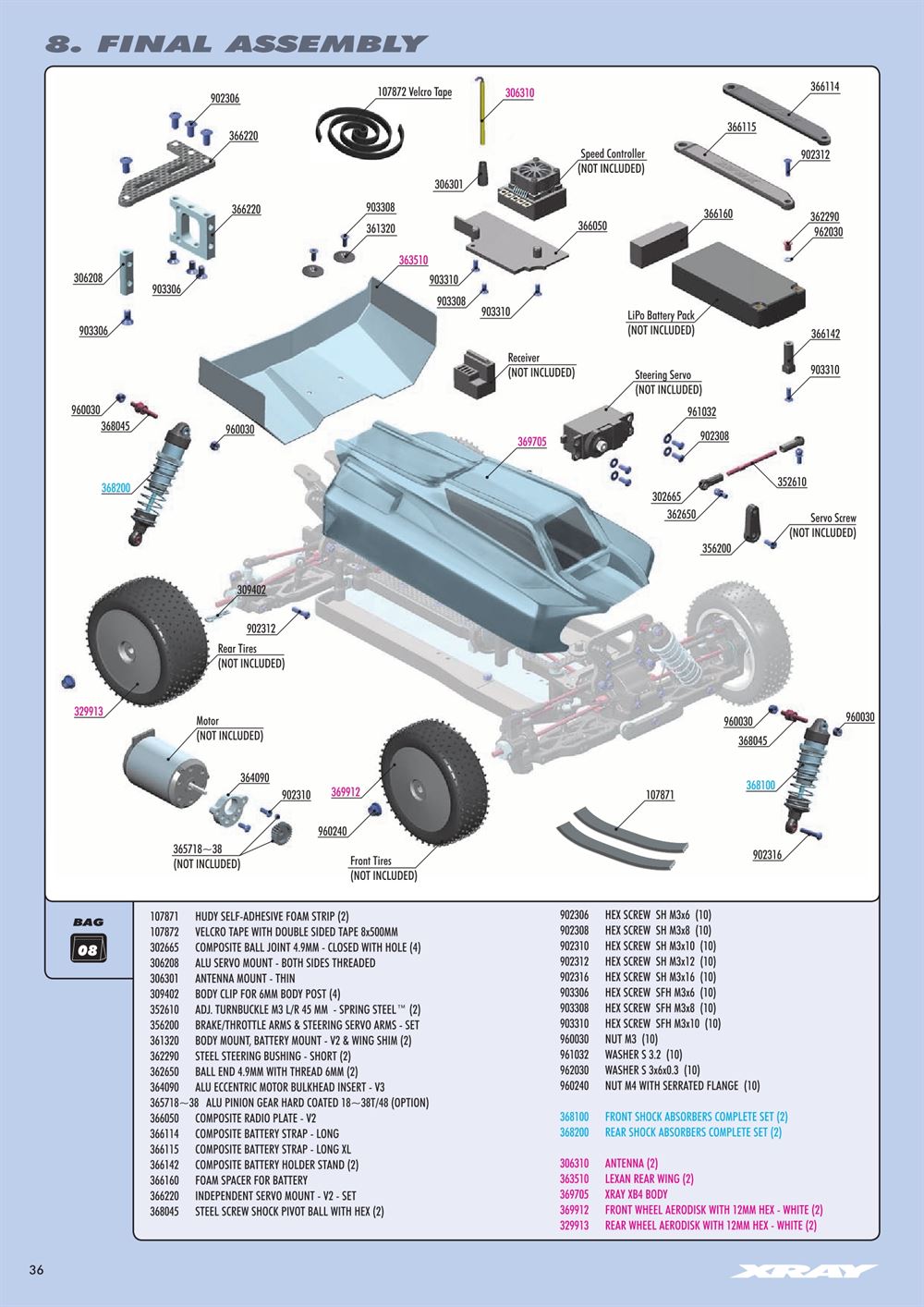 Xray - XB4 2020 (XB4'20) - 4WD - Manual - Page 36