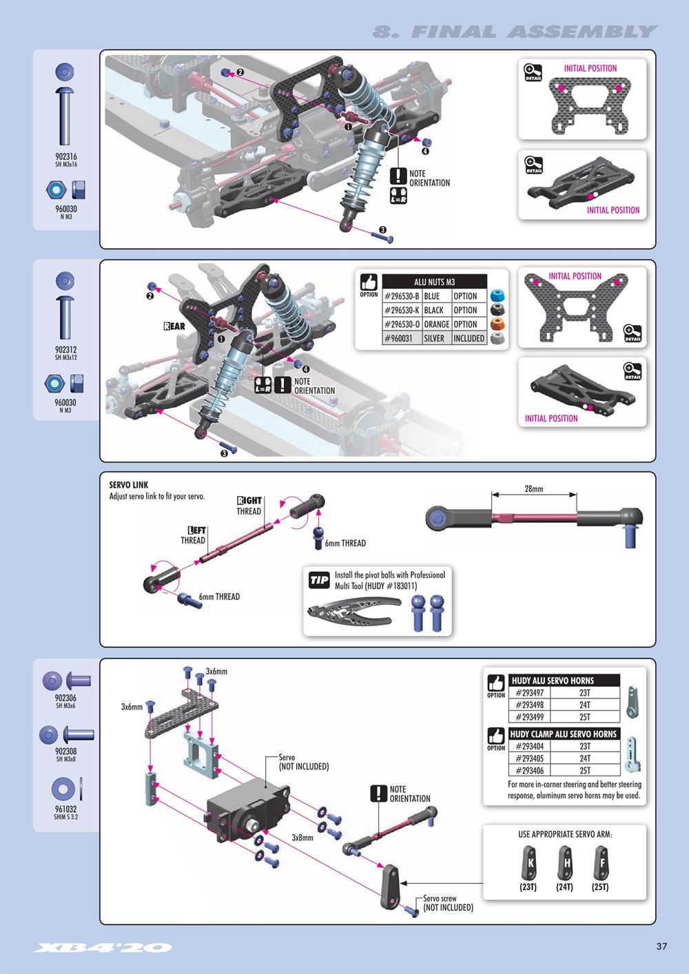 Xray - XB4 2020 (XB4'20) - 4WD - Manual - Page 37