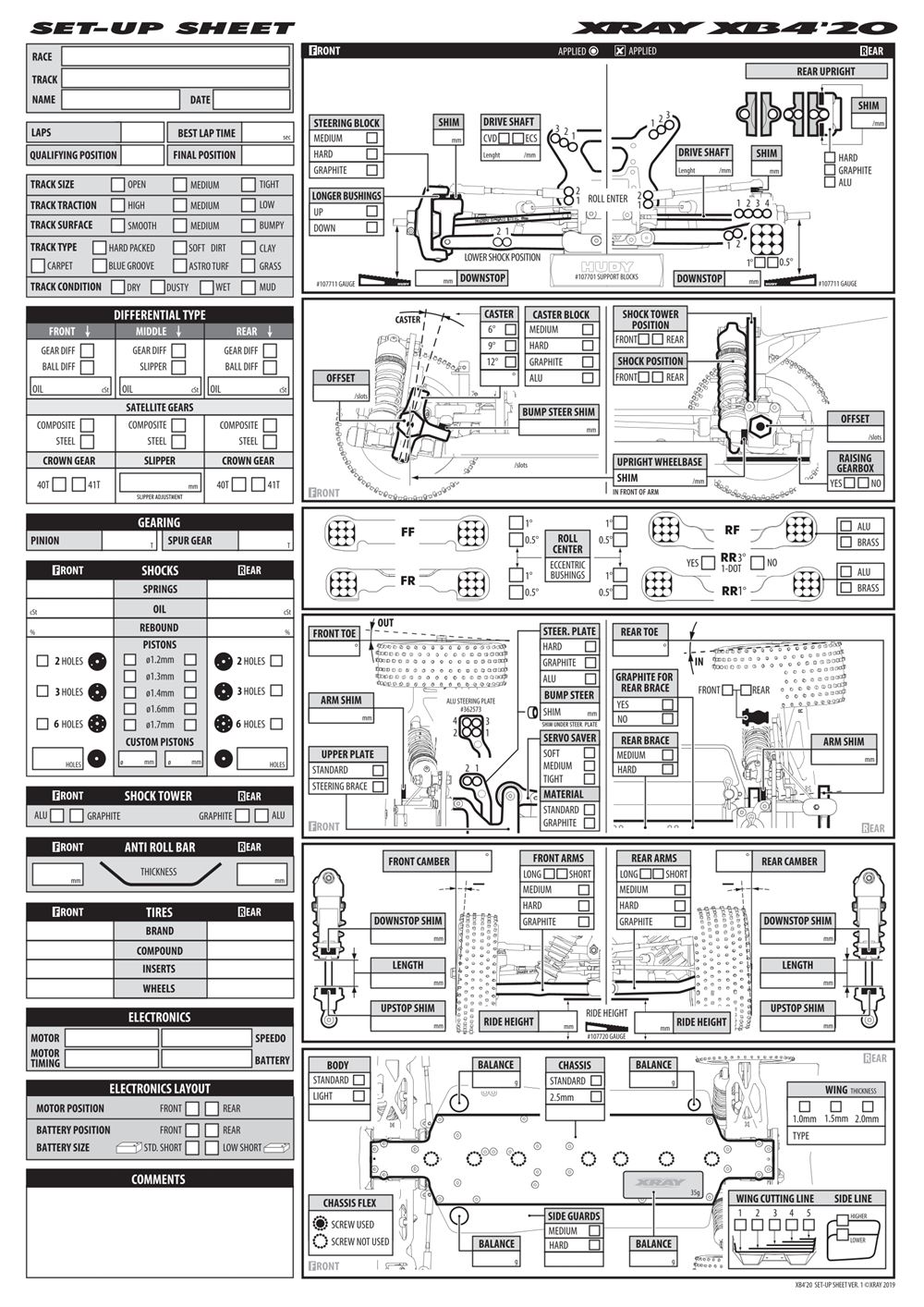 Xray - XB4 2020 (XB4'20) - 4WD - Manual - Page 43