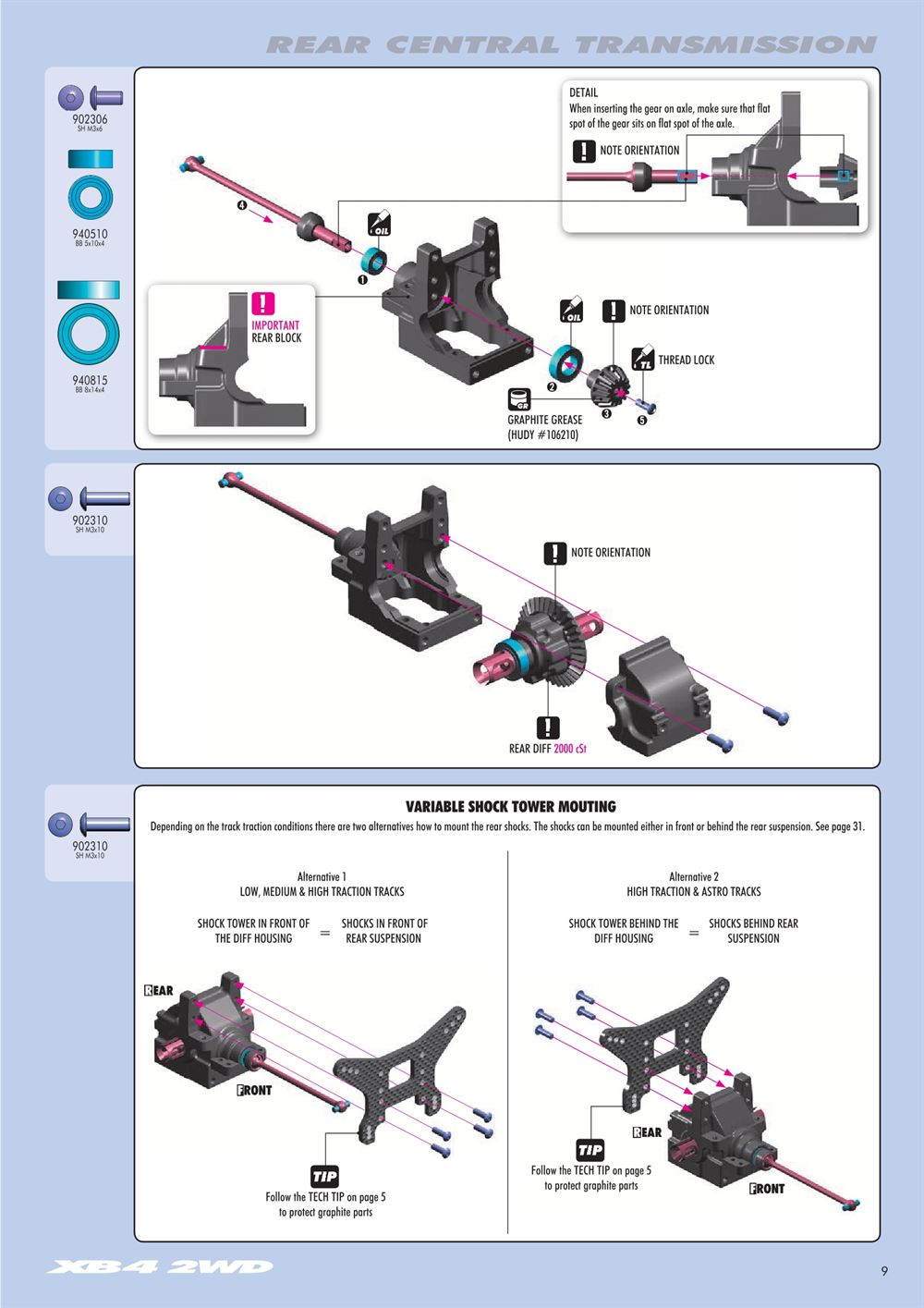 Xray - XB4 - 2WD - Manual - Page 9