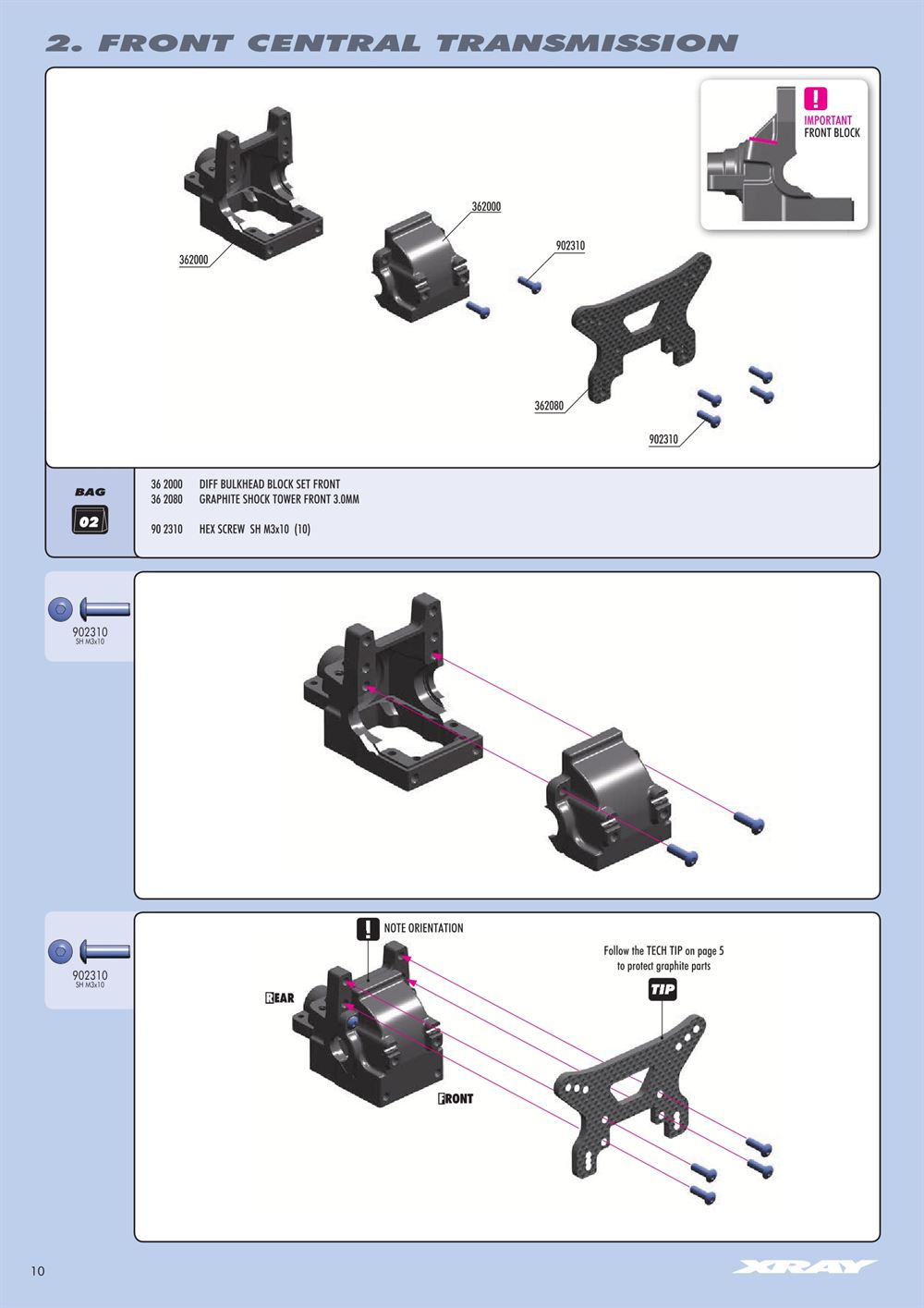 Xray - XB4 - 2WD - Manual - Page 10