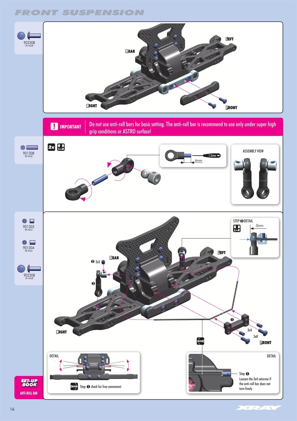 Xray - XB4 - 2WD - Manual - Page 16