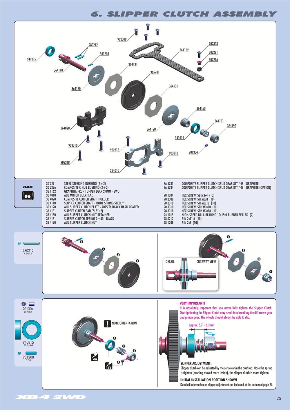 Xray - XB4 - 2WD - Manual - Page 25