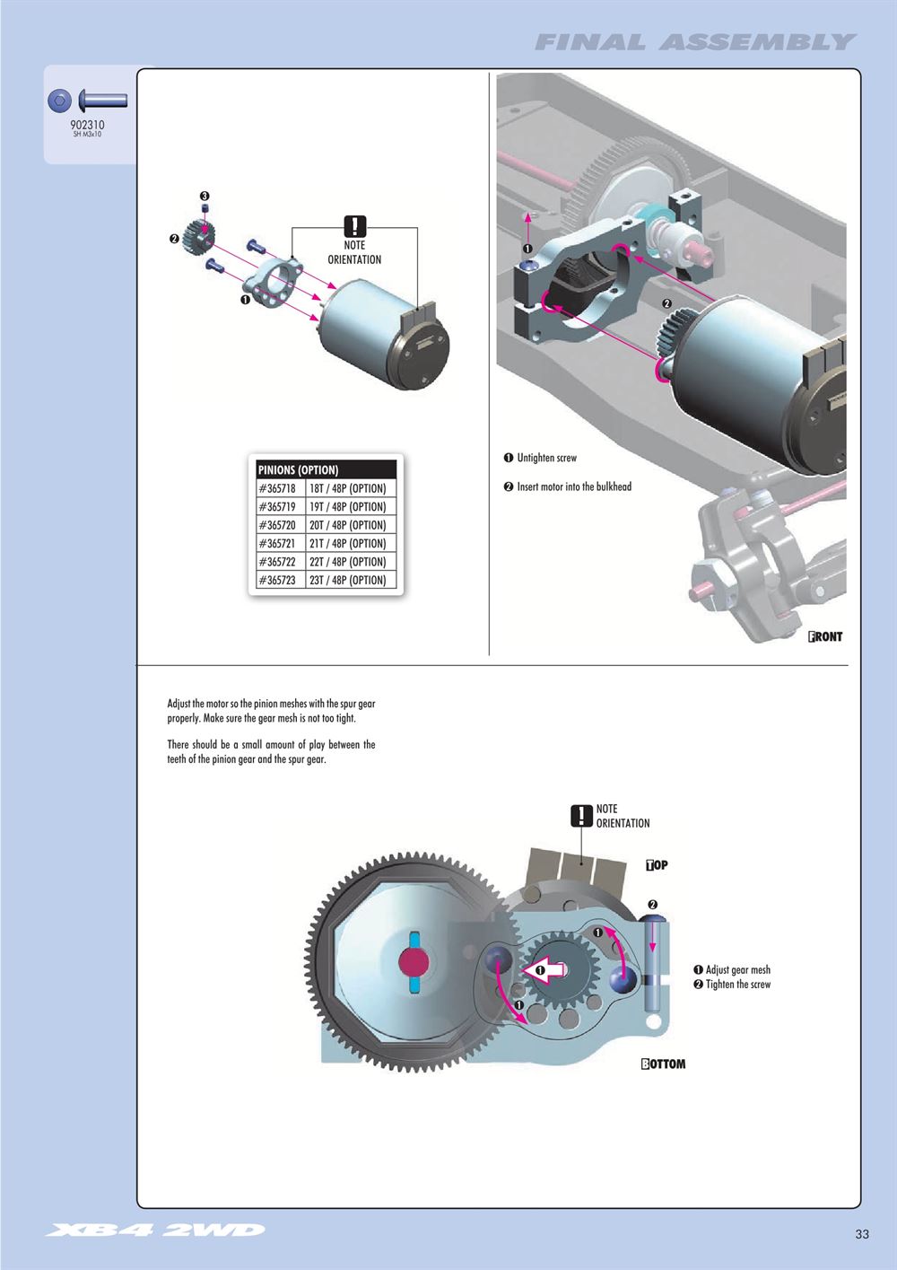 Xray - XB4 - 2WD - Manual - Page 33