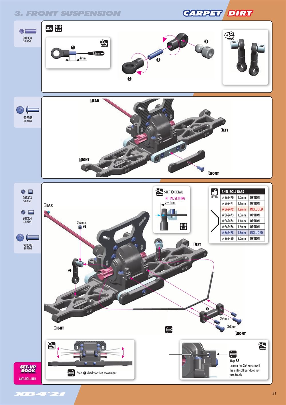 Xray - XB4C 2021 (XB4C'21) - Manual - Page 21