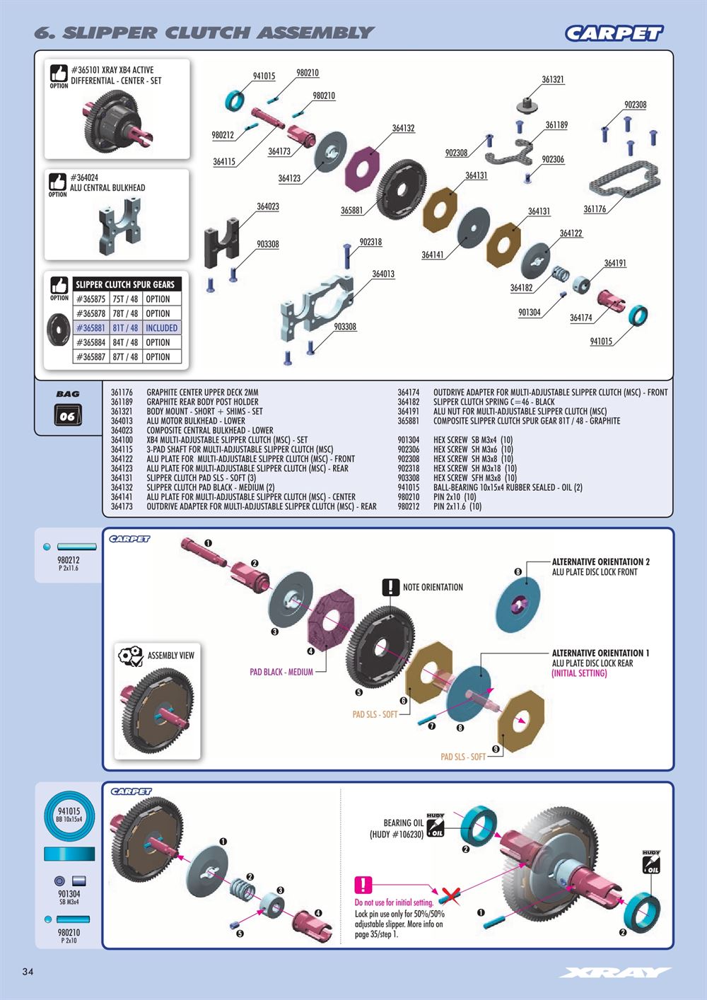 Xray - XB4C 2021 (XB4C'21) - Manual - Page 34