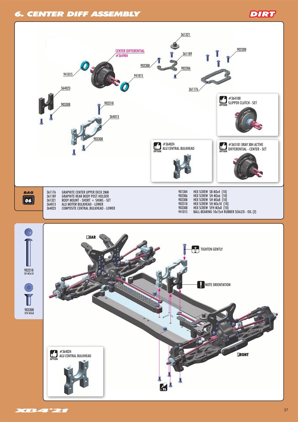 Xray - XB4C 2021 (XB4C'21) - Manual - Page 37