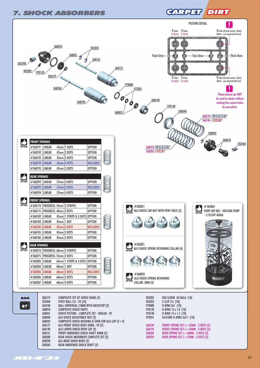 Xray - XB4C 2021 (XB4C'21) - Manual - Page 39