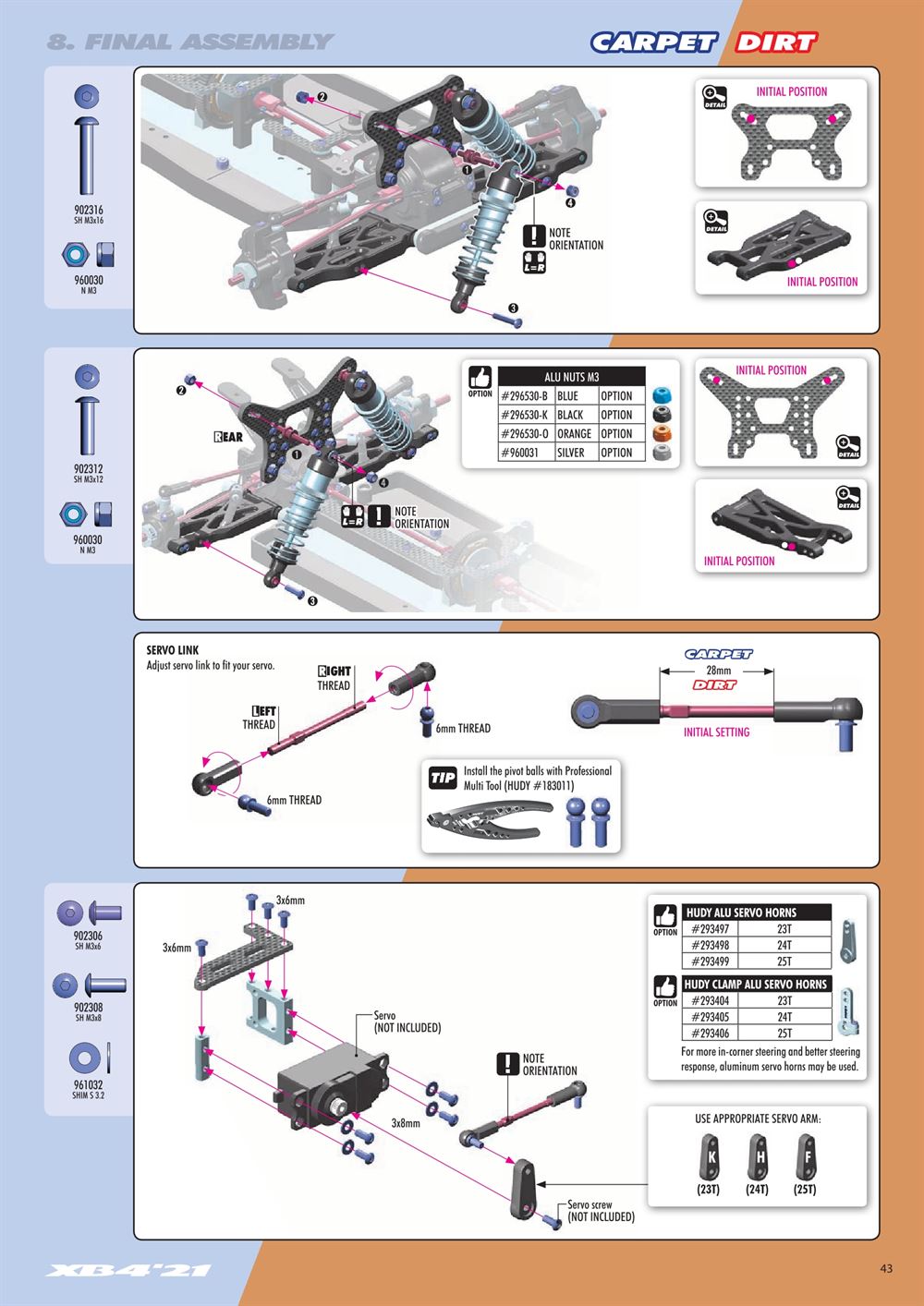 Xray - XB4C 2021 (XB4C'21) - Manual - Page 43