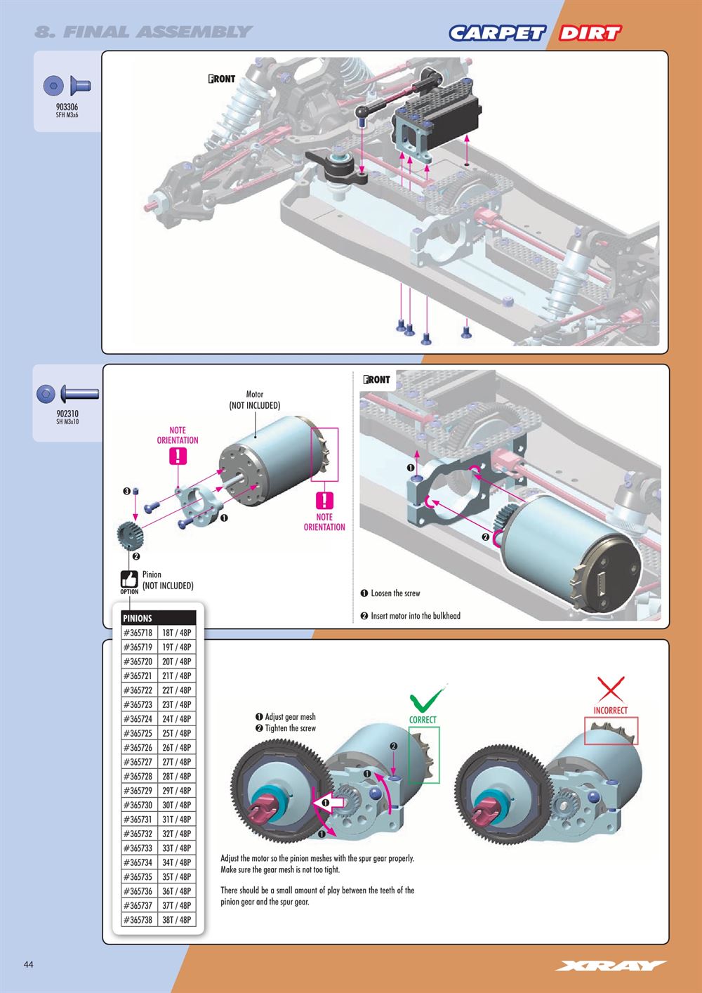 Xray - XB4C 2021 (XB4C'21) - Manual - Page 44