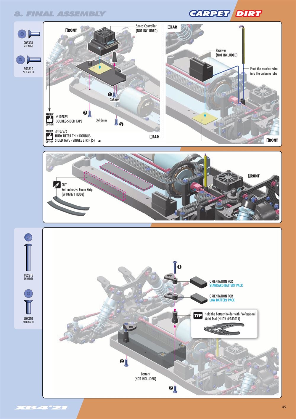Xray - XB4C 2021 (XB4C'21) - Manual - Page 45