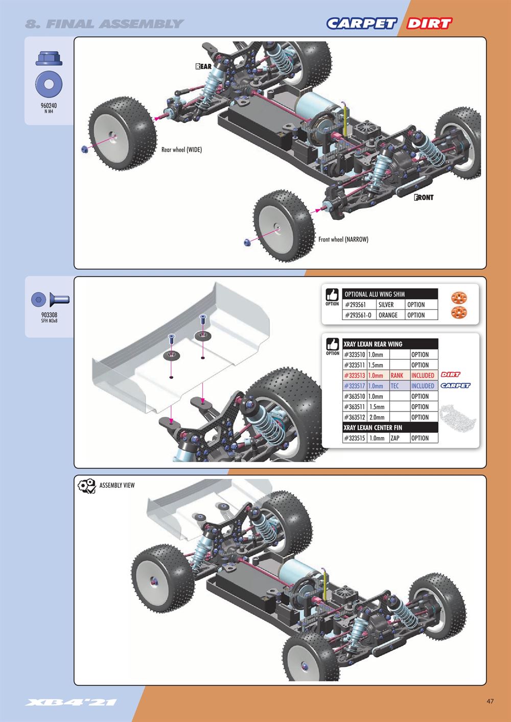 Xray - XB4C 2021 (XB4C'21) - Manual - Page 47