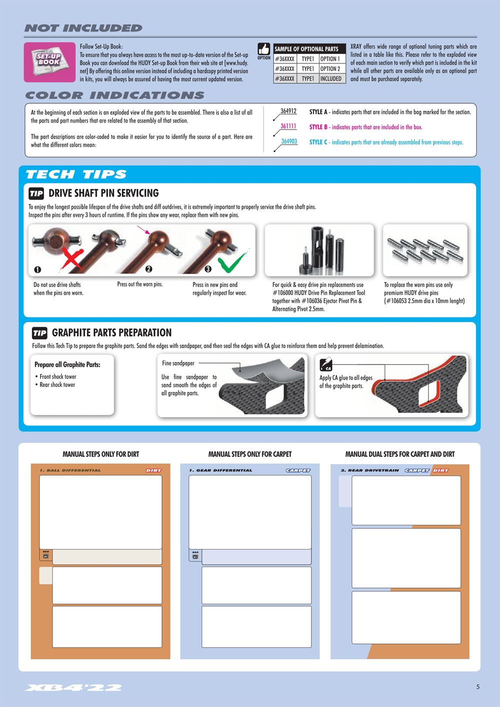 Xray - XB4D 2022 (XB4D'22) - Manual - Page 5