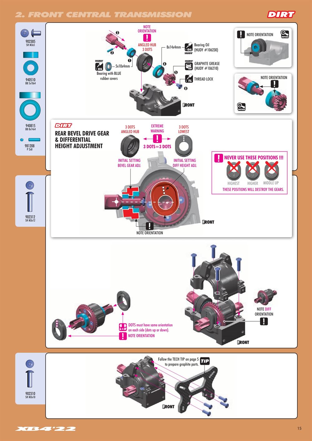 Xray - XB4D 2022 (XB4D'22) - Manual - Page 15
