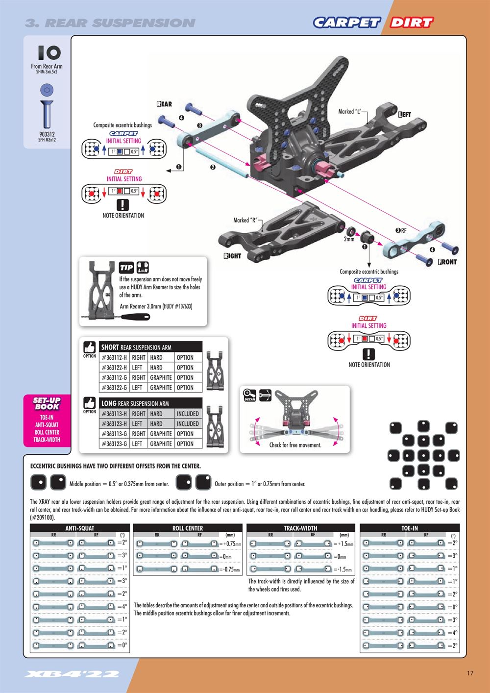 Xray - XB4D 2022 (XB4D'22) - Manual - Page 17