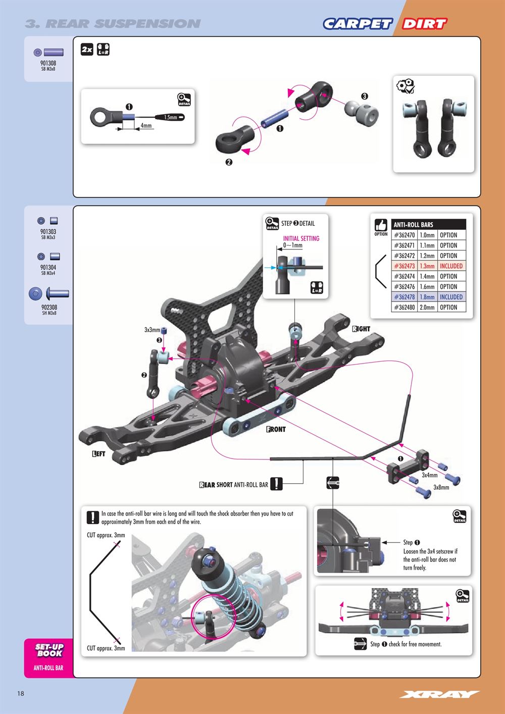 Xray - XB4D 2022 (XB4D'22) - Manual - Page 18