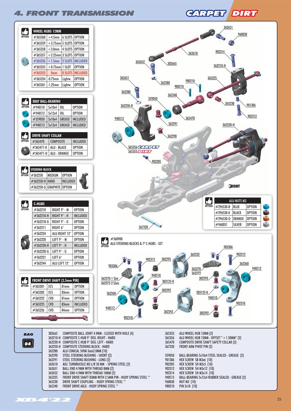 Xray - XB4D 2022 (XB4D'22) - Manual - Page 25