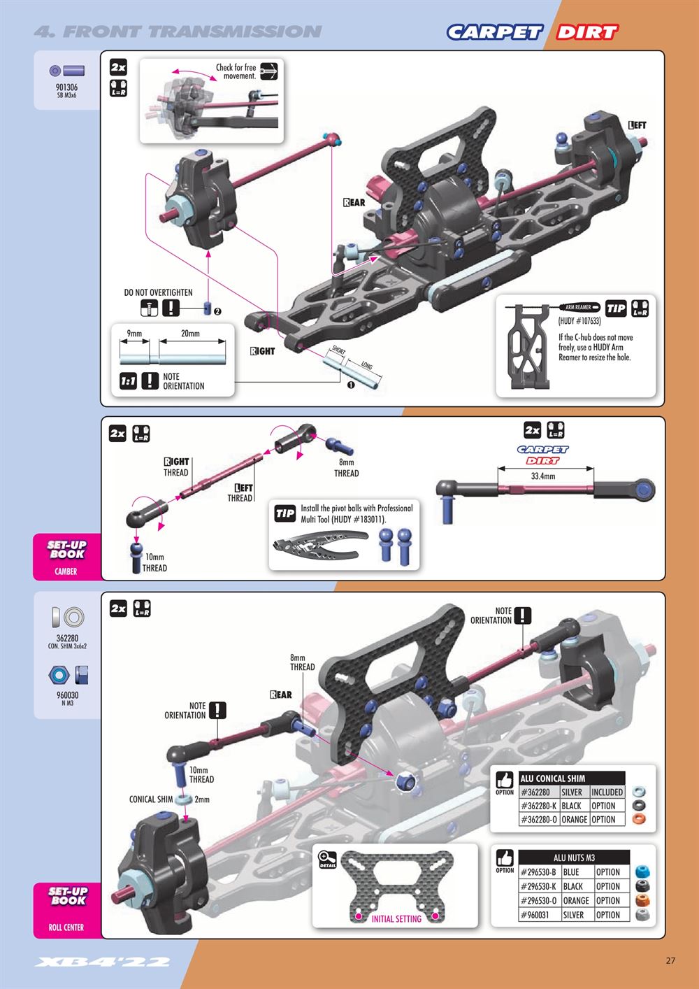 Xray - XB4D 2022 (XB4D'22) - Manual - Page 27