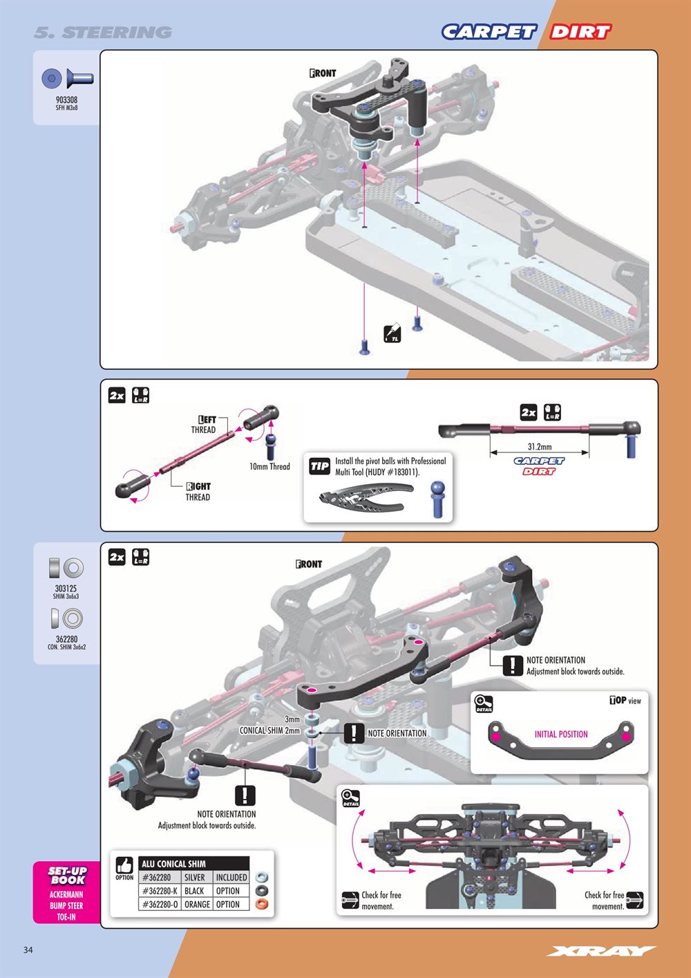 Xray - XB4D 2022 (XB4D'22) - Manual - Page 34