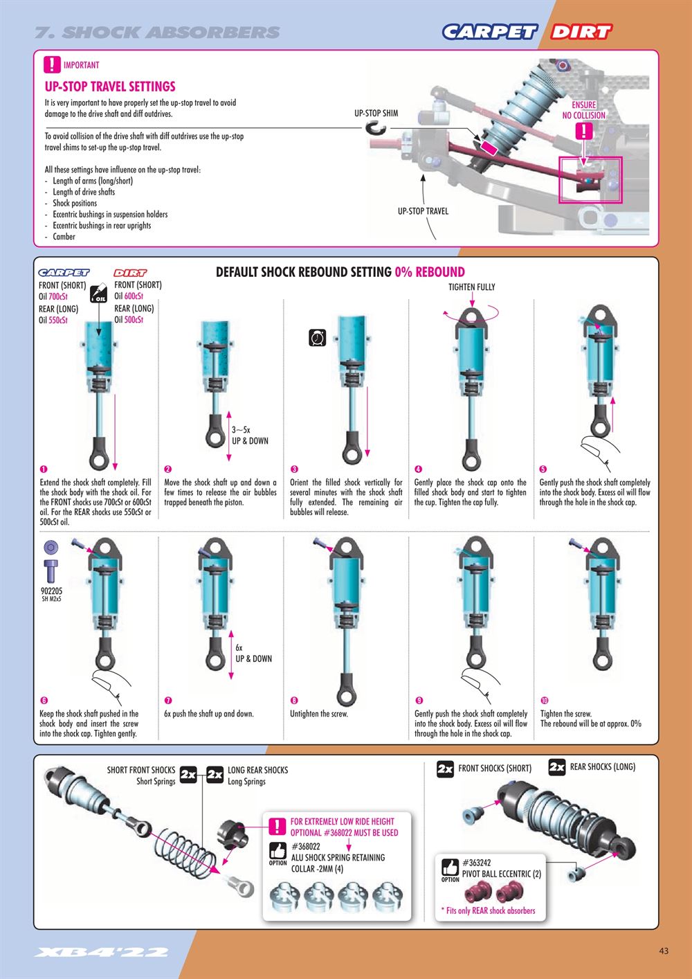 Xray - XB4D 2022 (XB4D'22) - Manual - Page 43