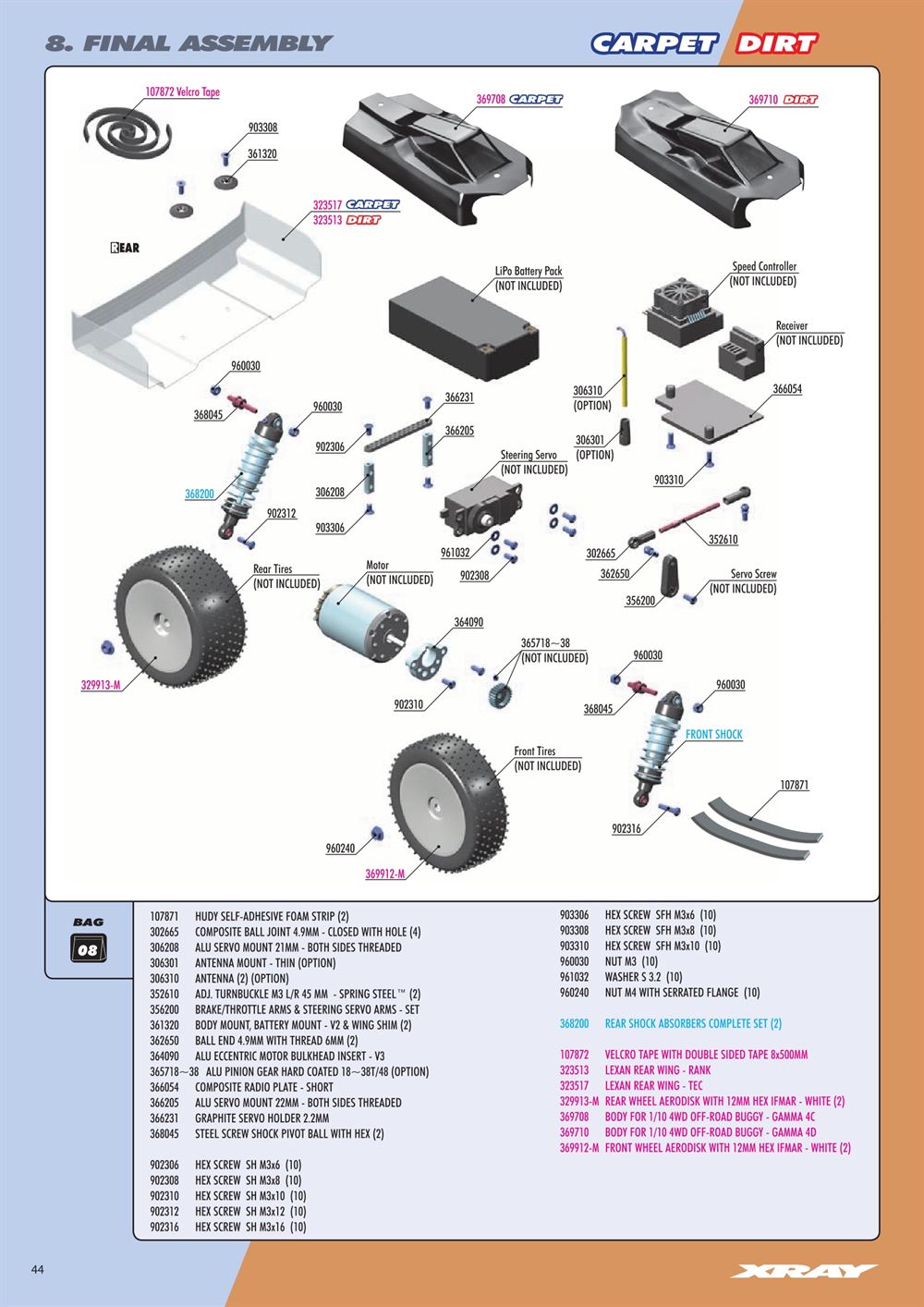 Xray - XB4D 2022 (XB4D'22) - Manual - Page 44