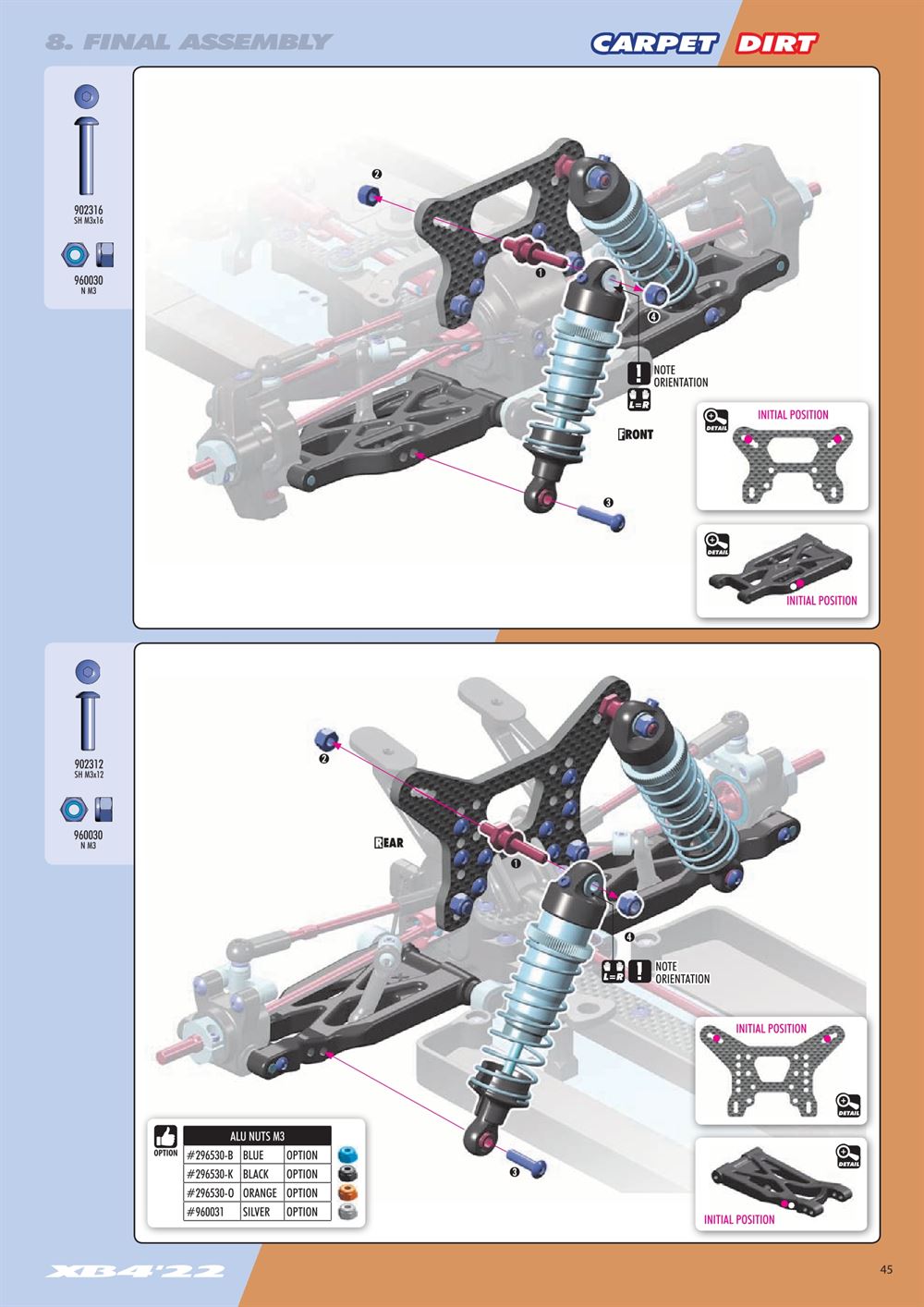 Xray - XB4D 2022 (XB4D'22) - Manual - Page 45