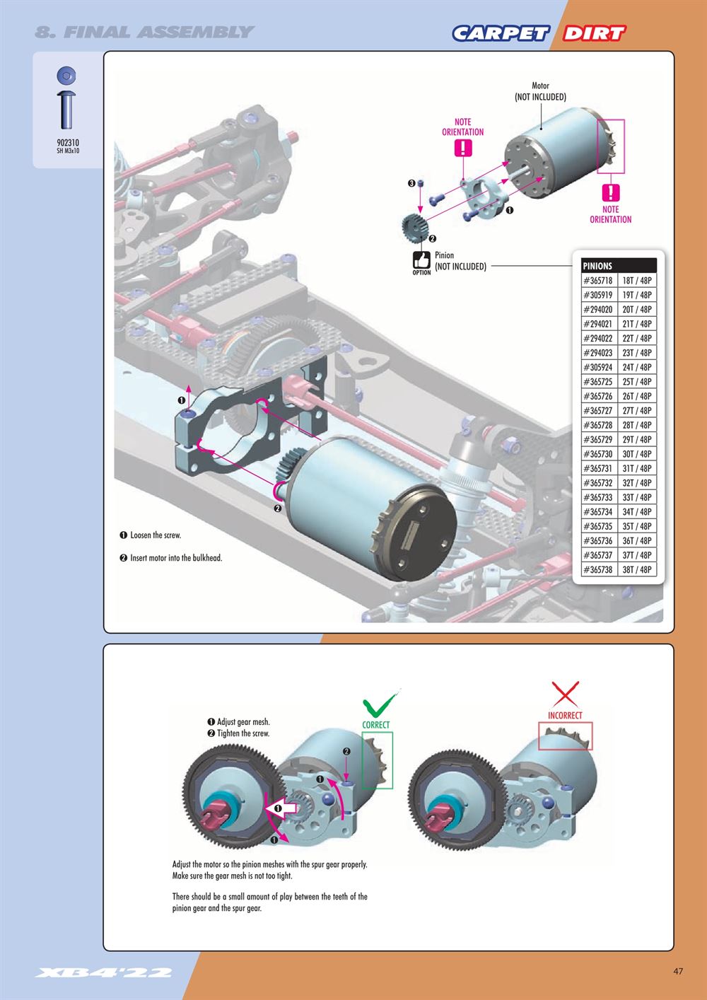 Xray - XB4D 2022 (XB4D'22) - Manual - Page 47