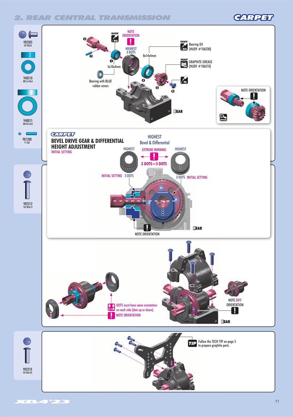 Xray - XB4D 2023 (XB4D'23) - Manual - Page 11