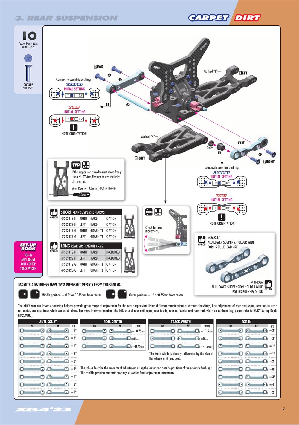 Xray - XB4D 2023 (XB4D'23) - Manual - Page 17