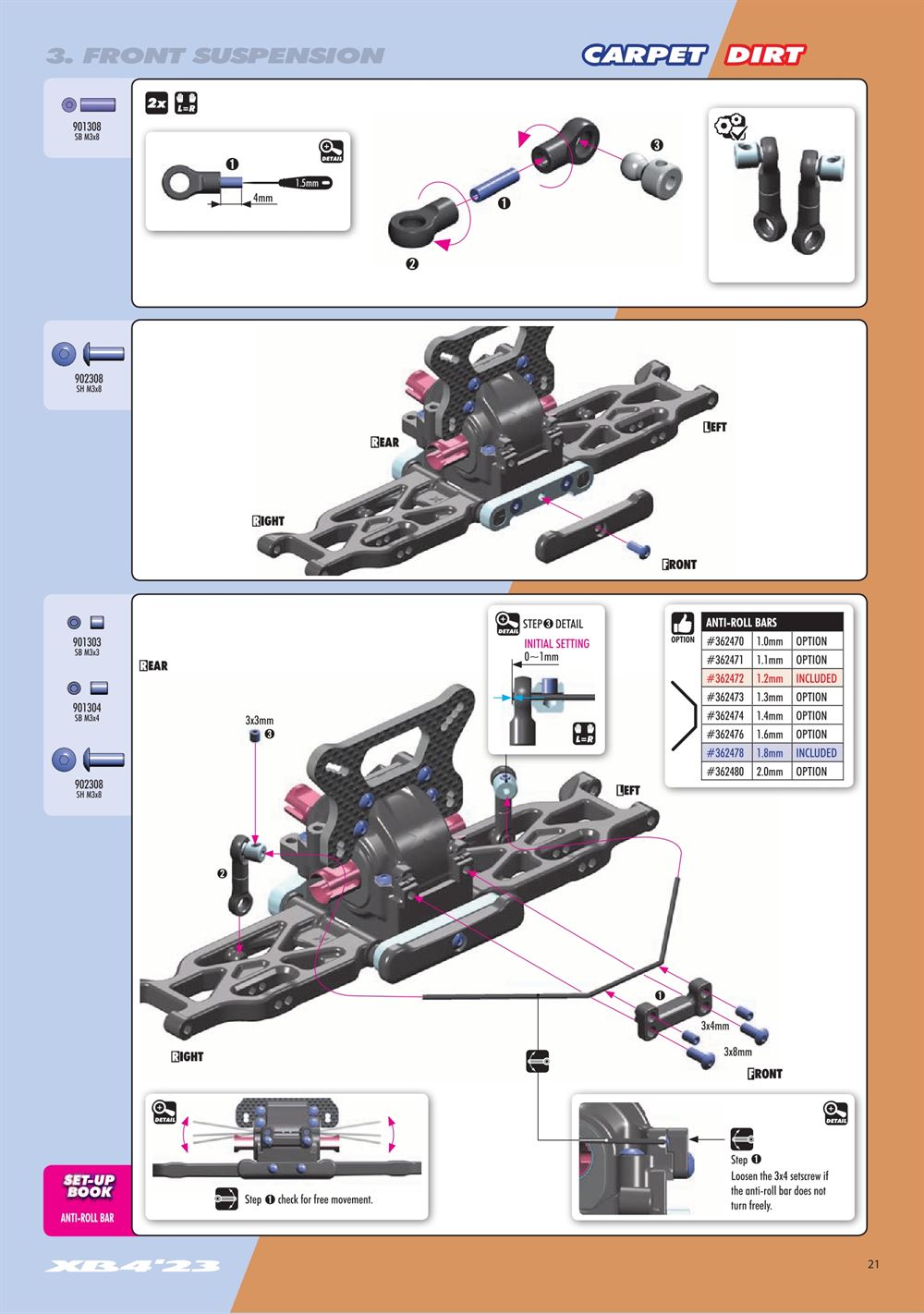 Xray - XB4D 2023 (XB4D'23) - Manual - Page 21