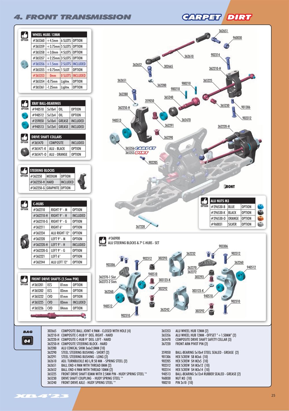 Xray - XB4D 2023 (XB4D'23) - Manual - Page 25