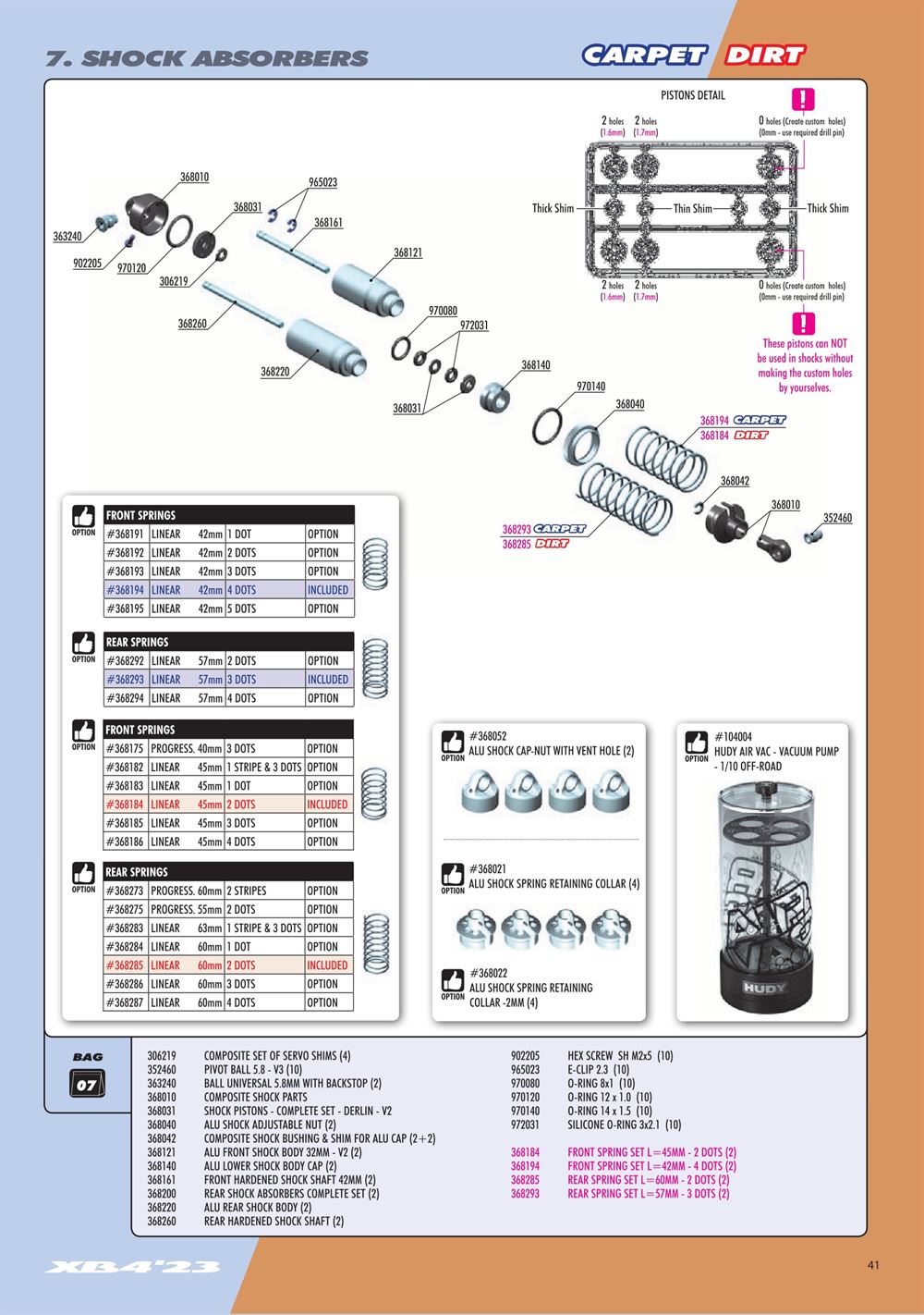 Xray - XB4D 2023 (XB4D'23) - Manual - Page 41