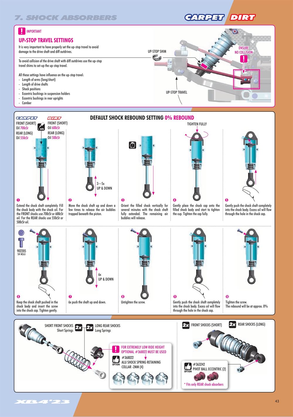 Xray - XB4D 2023 (XB4D'23) - Manual - Page 43