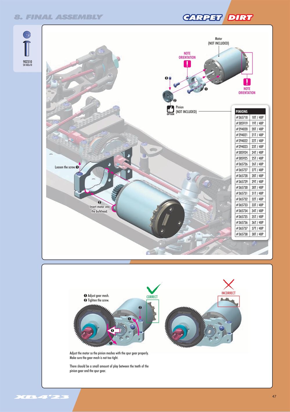 Xray - XB4D 2023 (XB4D'23) - Manual - Page 47
