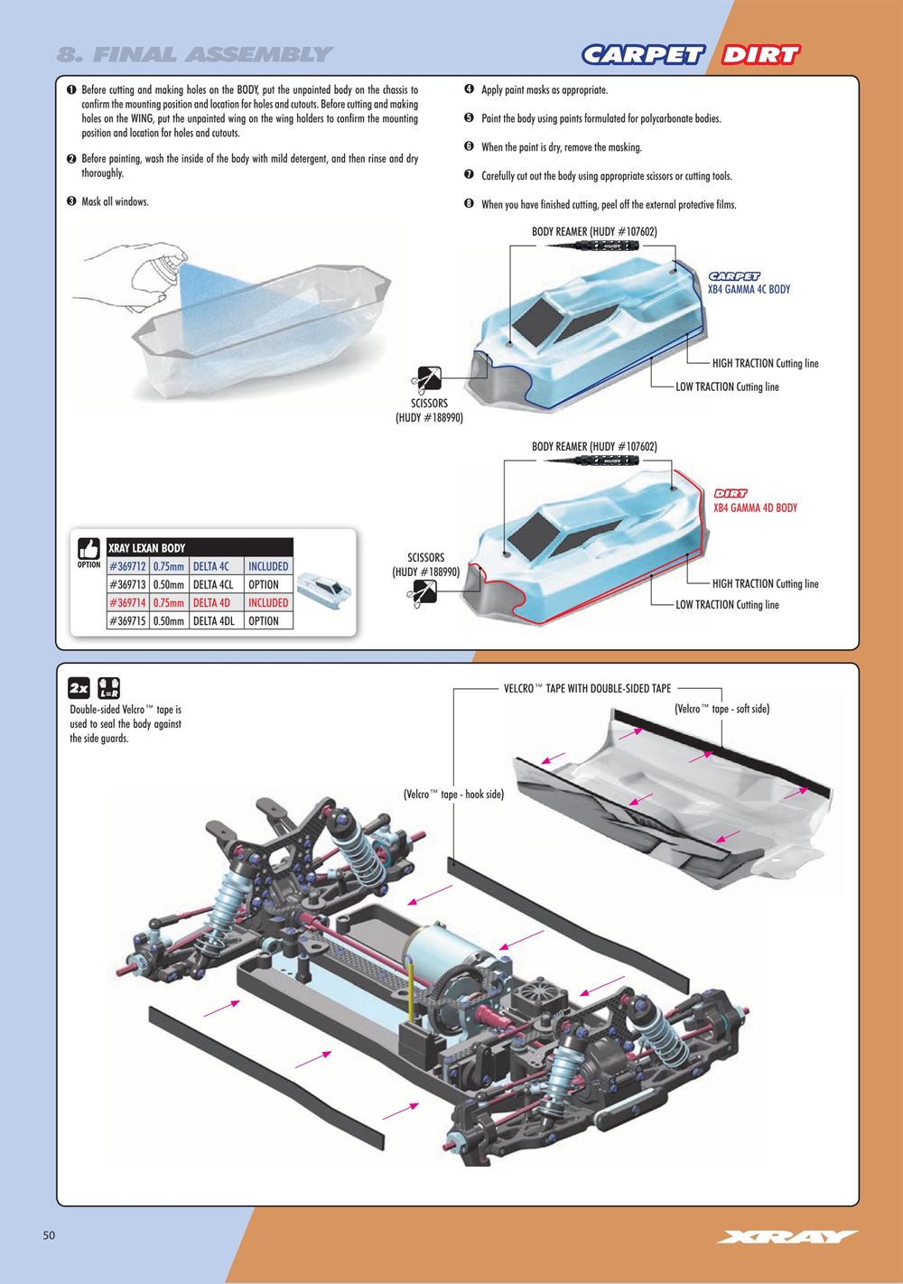 Xray - XB4D 2023 (XB4D'23) - Manual - Page 50